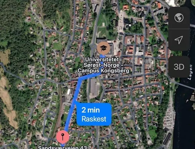 2 Bedroom - Walking Distance To The Technology Park, Center & Uni - Fully Furnished Lejlighed Kongsberg