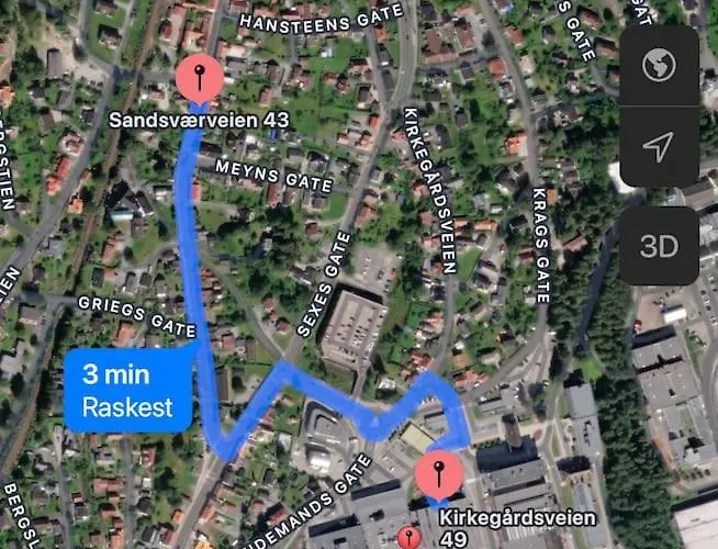 2 Bedroom - Walking Distance To The Technology Park, Center & Uni - Fully Furnished * Kongsberg